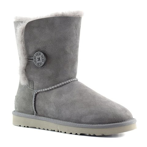 Детские серые угги с пуговицей UGG Australia Bailey Button Grey
