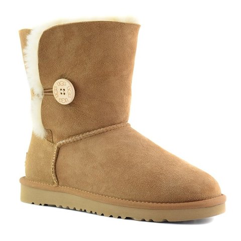 Детские угги с пуговицей UGG Australia Bailey Button Chestnut