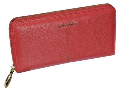 Красивый женский кошелек на молнии Moro Jenny 167-76red