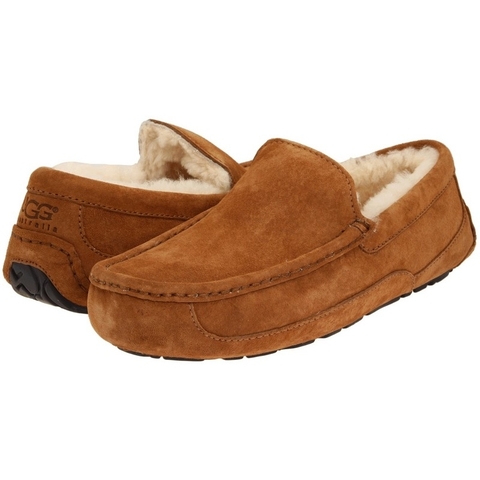 Мужские угги мокасины UGG MENS Ascot Chestnut