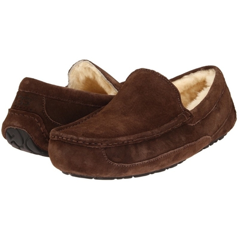 Мужские угги мокасины UGG MENS Ascot Chocolate