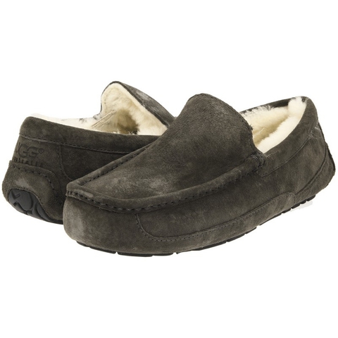 Мужские угги мокасины UGG MENS Ascot Grey