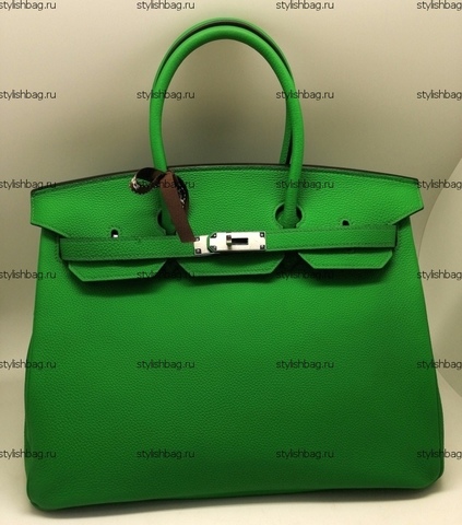 Женская зеленая сумка Hermes Birkin 35 togo green
