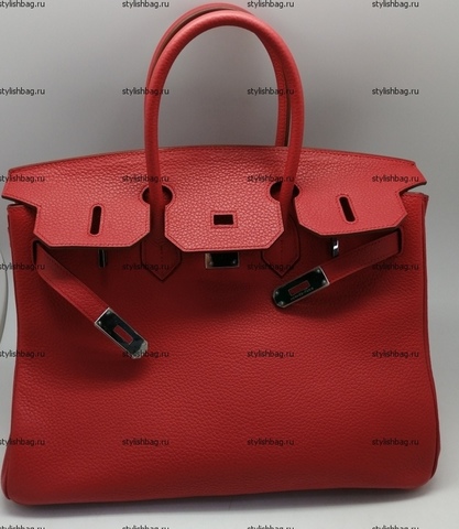 Красная женская сумка Hermes Birkin 35 red