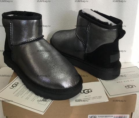 Женские угги Ай ду мини UGG Short Mini I DO Black