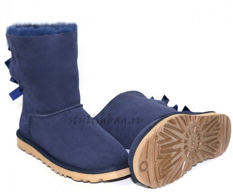 Женские угги UGG Bailey Bow Navy