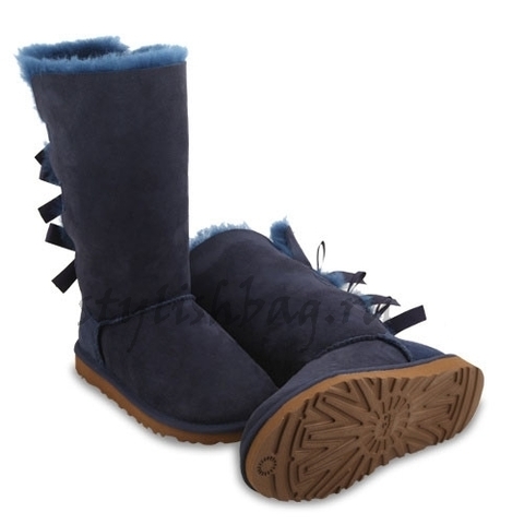 Женские угги UGG Bailey Bow Tall Navy
