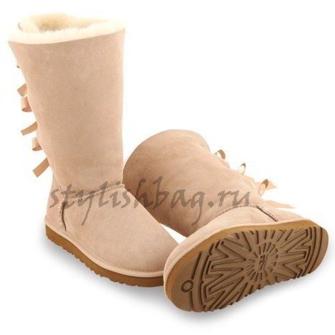 Женские угги UGG Bailey Bow Tall Sand