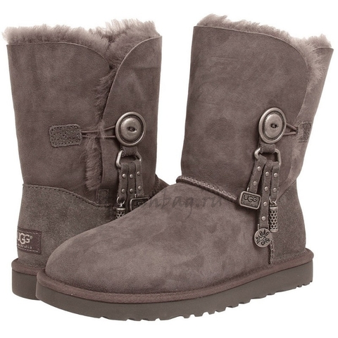 Женские угги UGG Bailey Button Azalea Grey