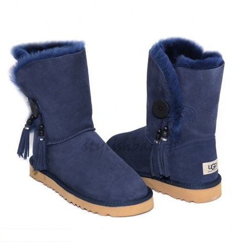 Женские угги UGG Bailey Button Charms Navy
