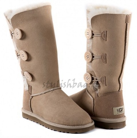 Женские угги UGG Bailey Button Triplet Sand