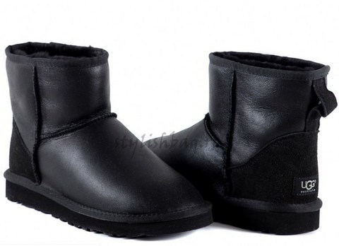 Женские угги UGG Women's Classic Mini Metallic Black