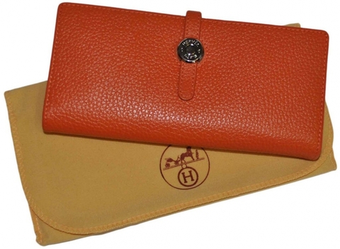 Женский кошелек Hermes Orange 2005