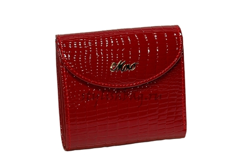 Небольшой женский кошелек Moro Jenny 59051 red из лакированной кожи