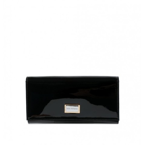 Женский лакированный кошелек Nina Farmina 2NF9281-030BlackLak