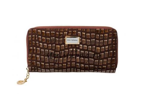 Женский кошелек на молнии Nina Farmina 2NF9285-126Brown